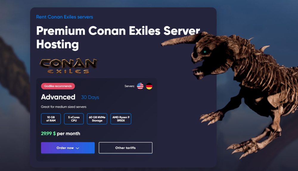 Conan Exiles server order