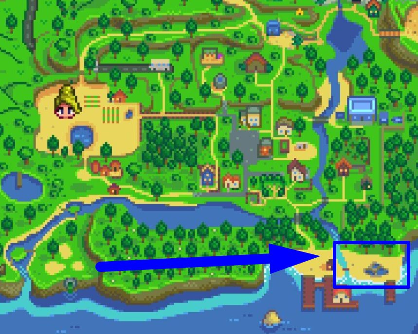 ігрова мапа Stardew Valley
