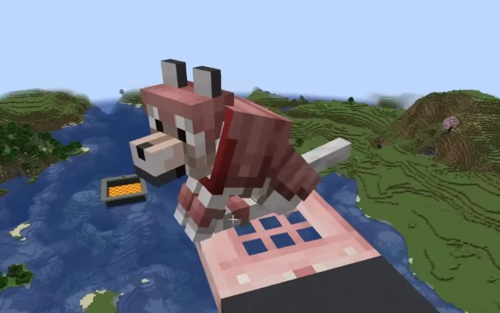 нова броня для вовків Minecraft