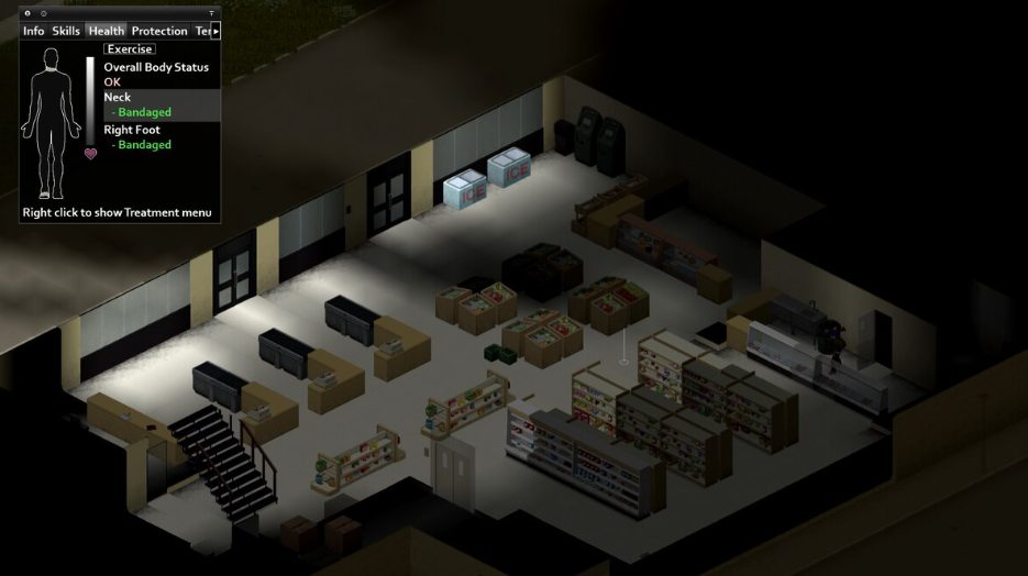 food store in Project Zomboid