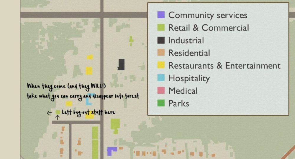 map using in Project Zomboid