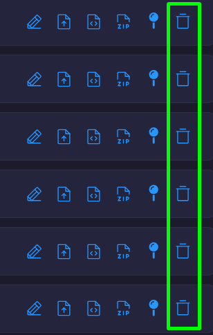 deleting files in game panel