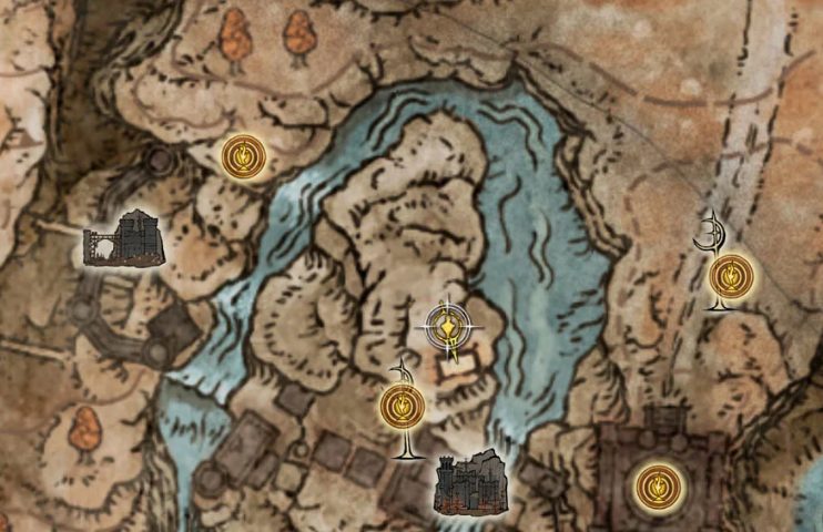 talisman Verdigris Discus location on Elden Ring map