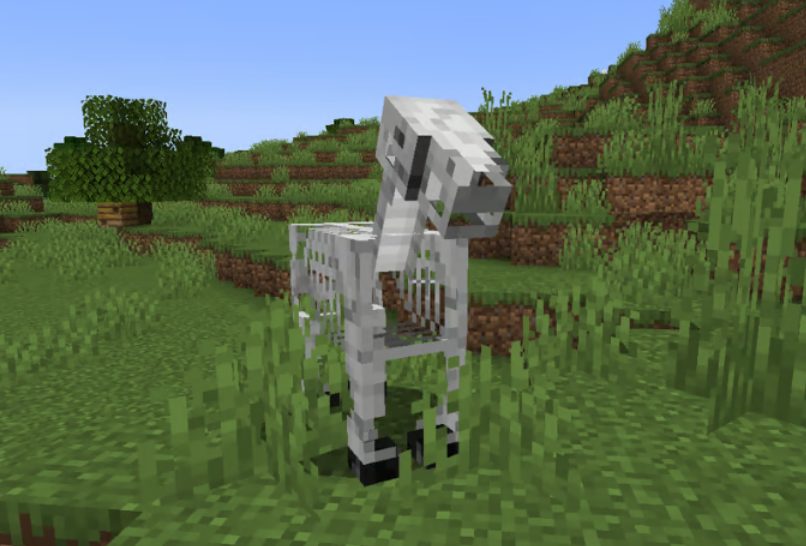 skeleton horse in minecraft