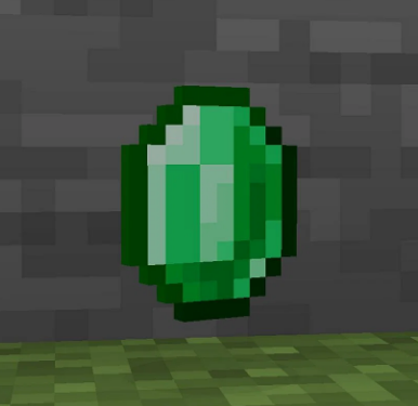 emeralds in minecraft