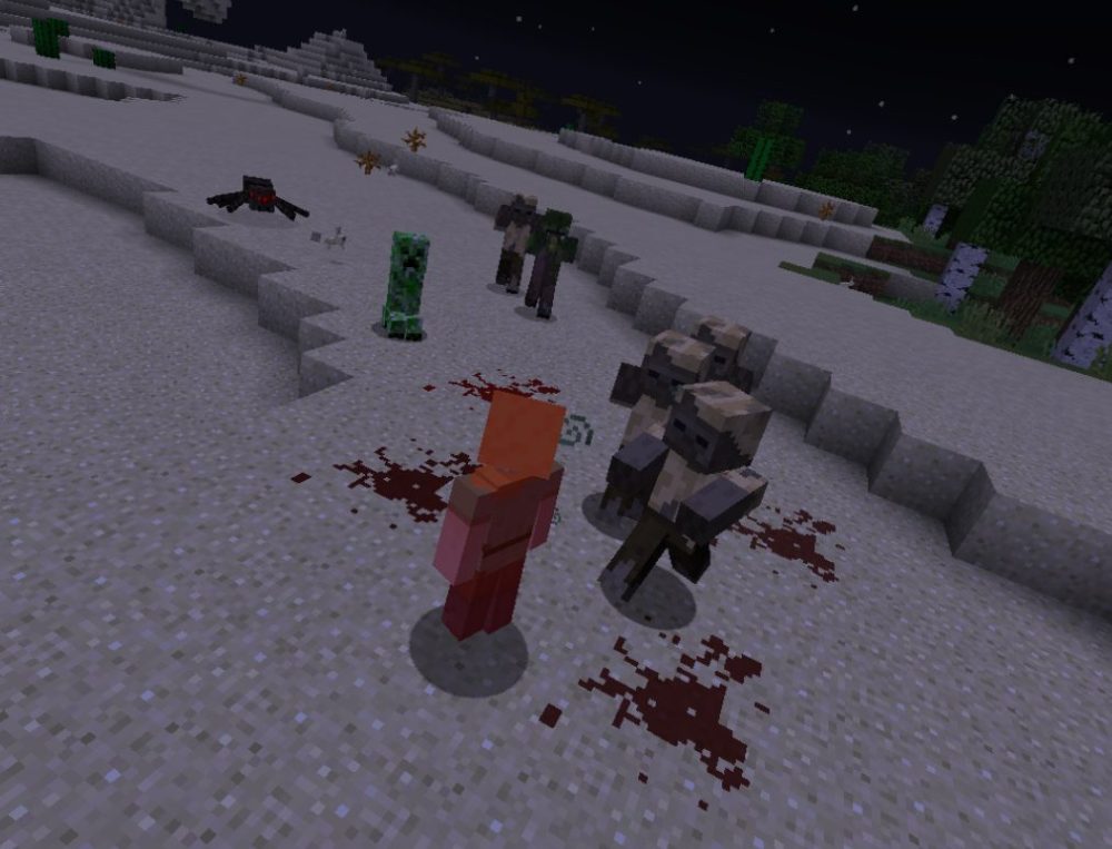 Zombie Awareness mod in Minecraft