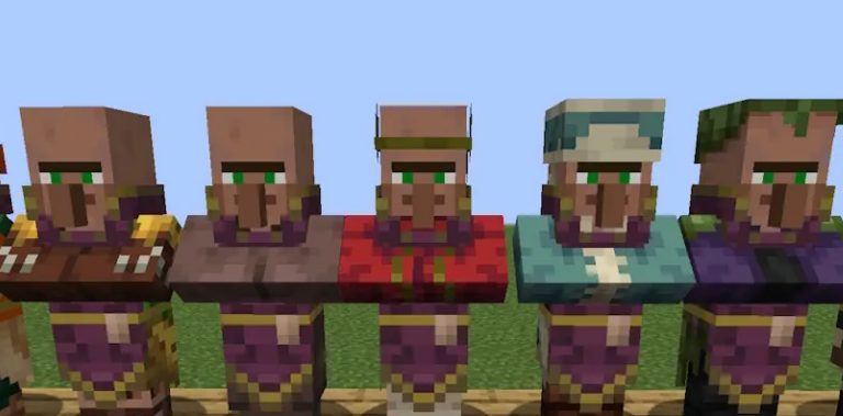 Cleric villager in minecraft