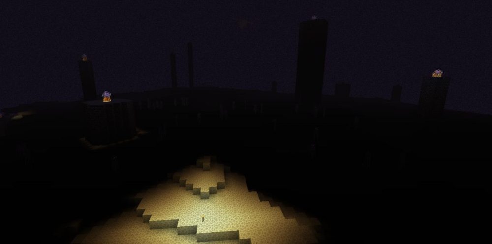 Hardcore Darkness mod in Minecraft