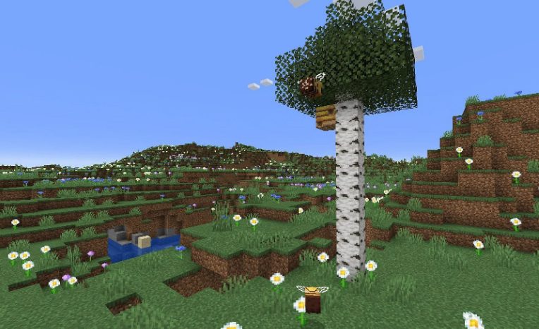 Meadows biom in minecraft