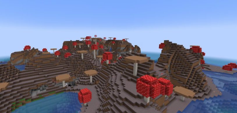 Mushroom Fields biom in minecraft