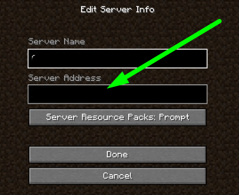 Minecraft Server Address