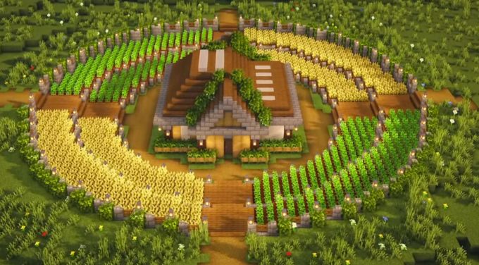 minecraft building farm