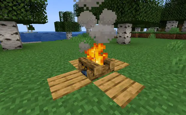 How to Construct a Campfire in Minecraft