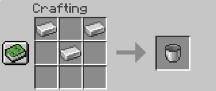 crafting bucket minecraft