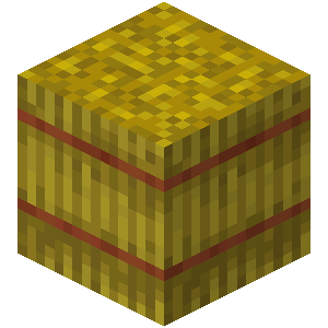 Hay bale item in Minecraft