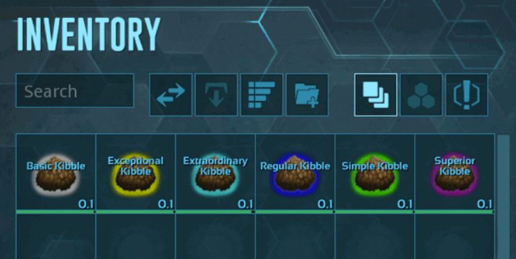 ARK kibble types