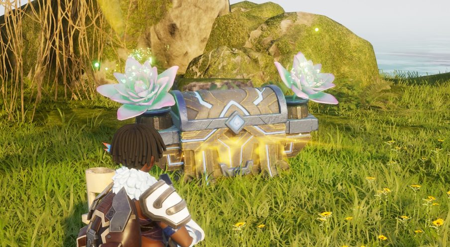 Looting Chests in Palworld