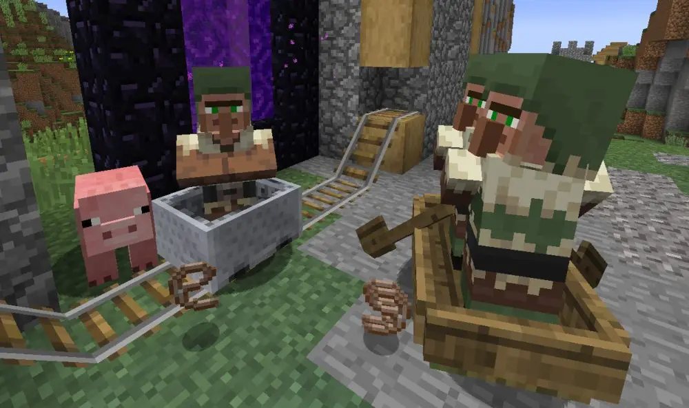 Najlepší spôsob prepravy dedinčanov v Minecraft