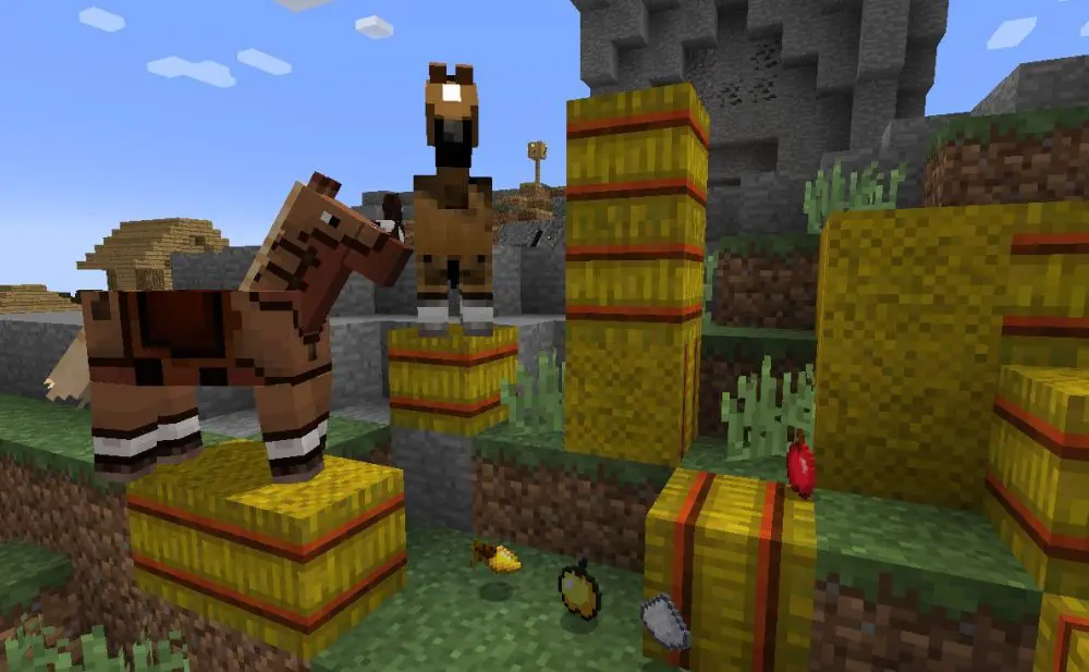 Jak karmić konia w Minecraft