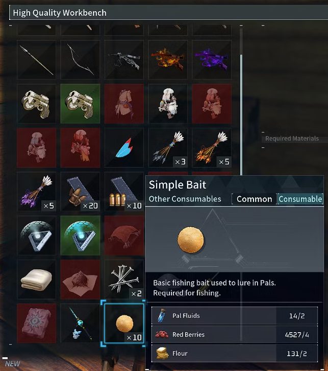 Palworld Fishing Bait