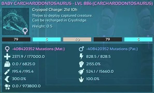 dinos stats ARK