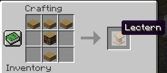 minecraft lectern craft