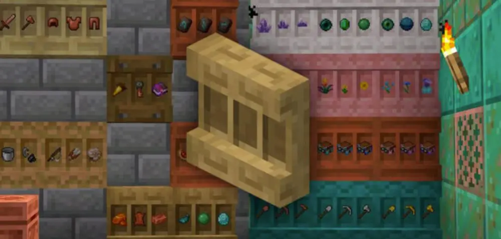 Minecraft Sprievodca poličkami: Recepty, skladovanie, napájané náplne