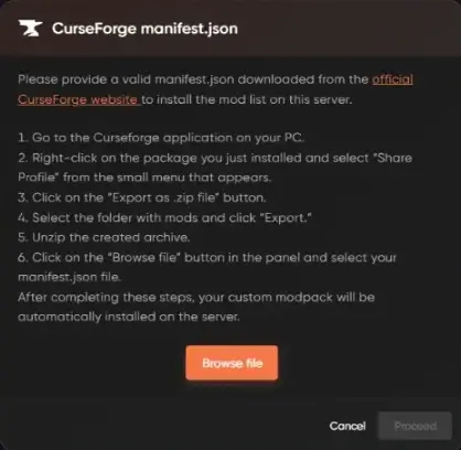 curseforge manifest