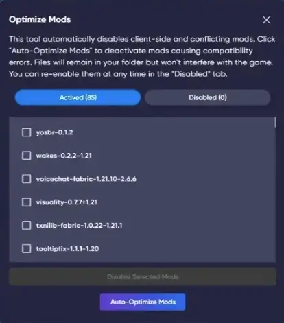 minecraft mod manager 