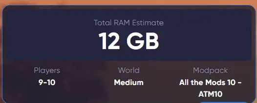 minecraft ram calculator