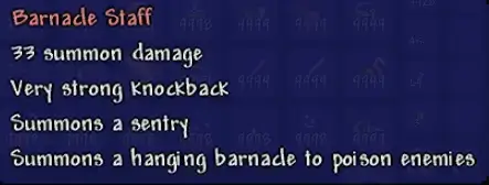 Barnacle Staff Terraria 1.4.5 Info