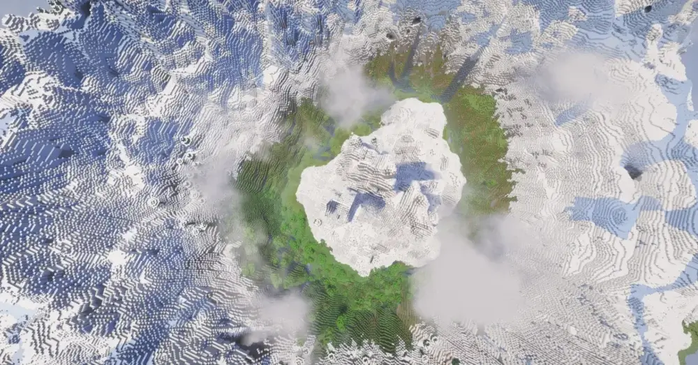 Jagged Peaks in a Frozen Peaks ring