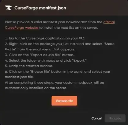 curseforge manifest