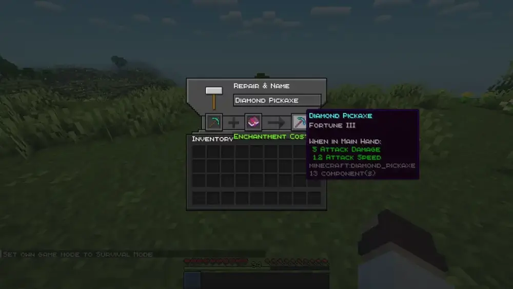 Minecraft enchantWithBook