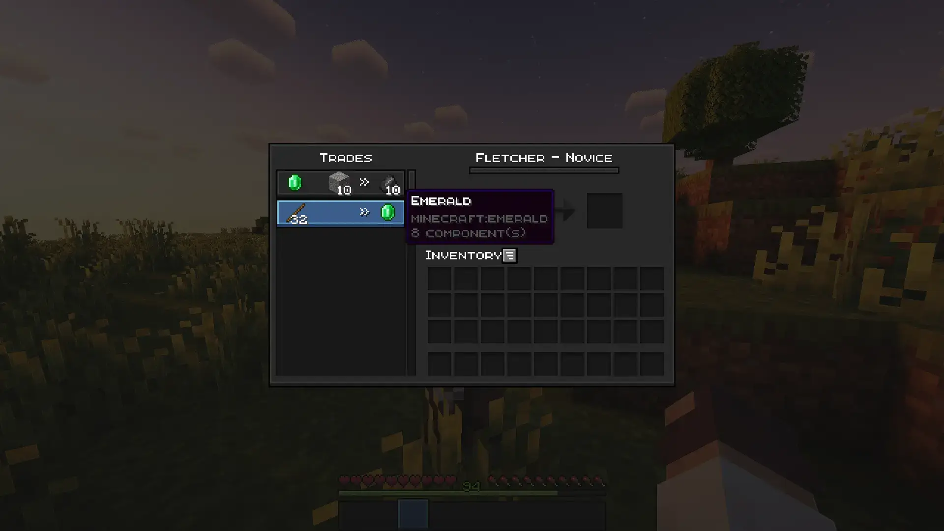 Minecraft fletcherTrade
