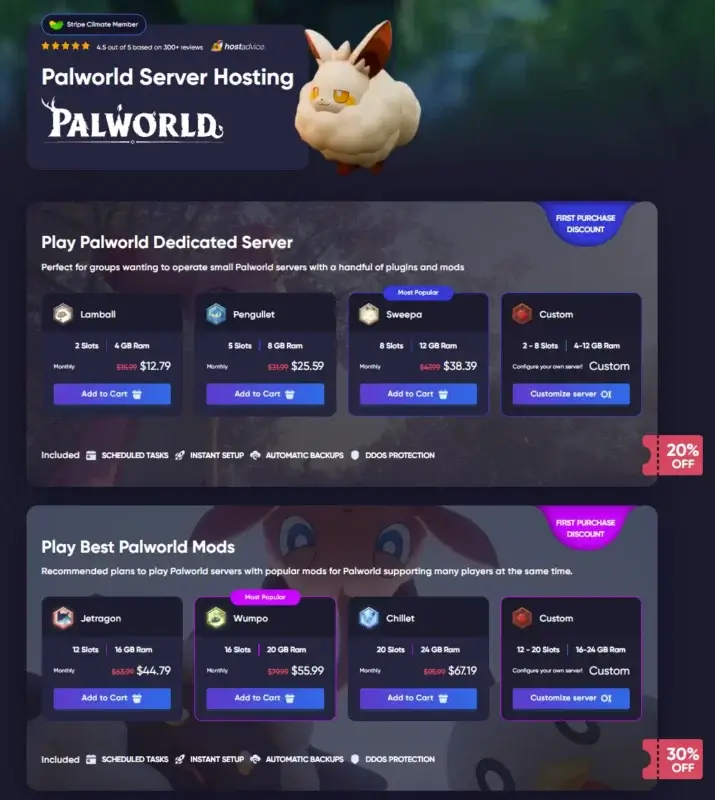 palworld server hosting