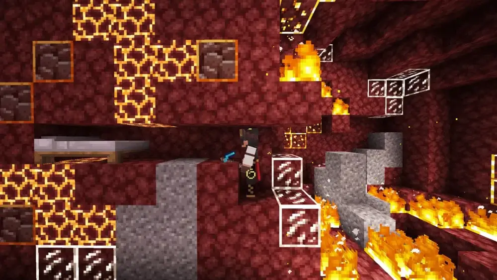 nether bed mining minecraft