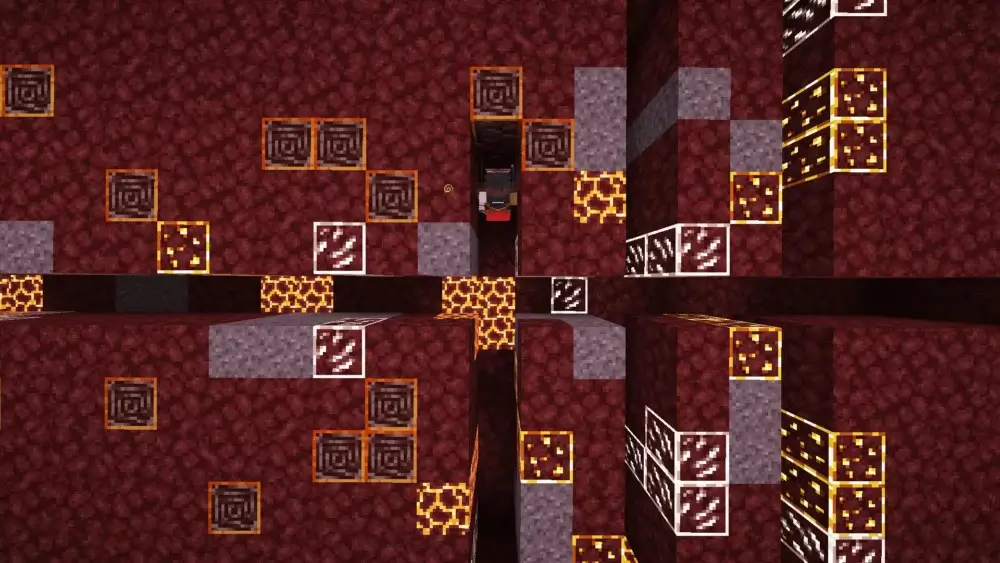 nether strip mining minecraft