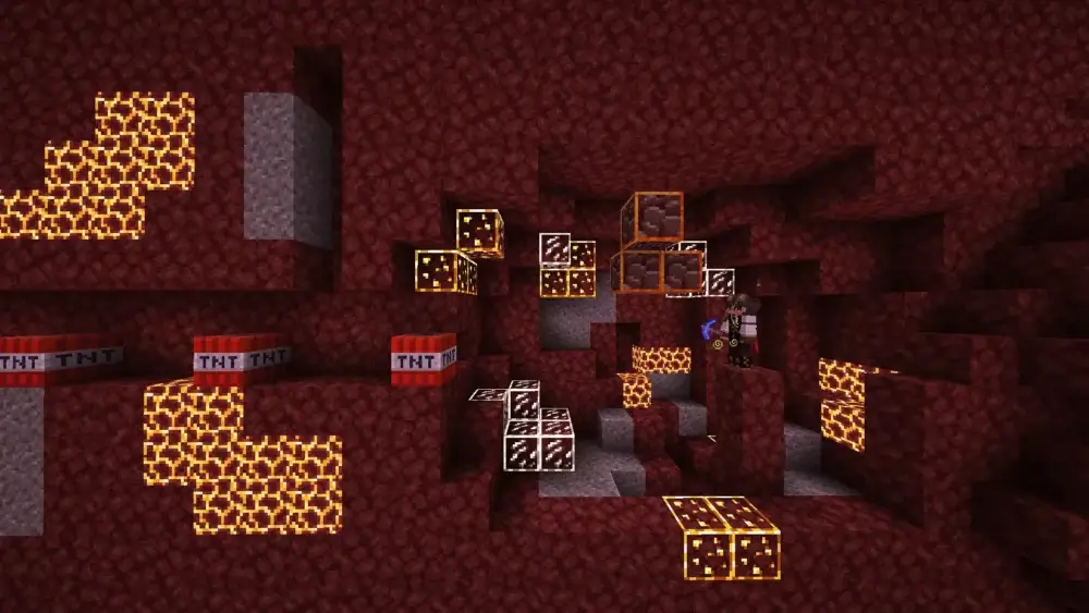 nether tnt mining minecraft