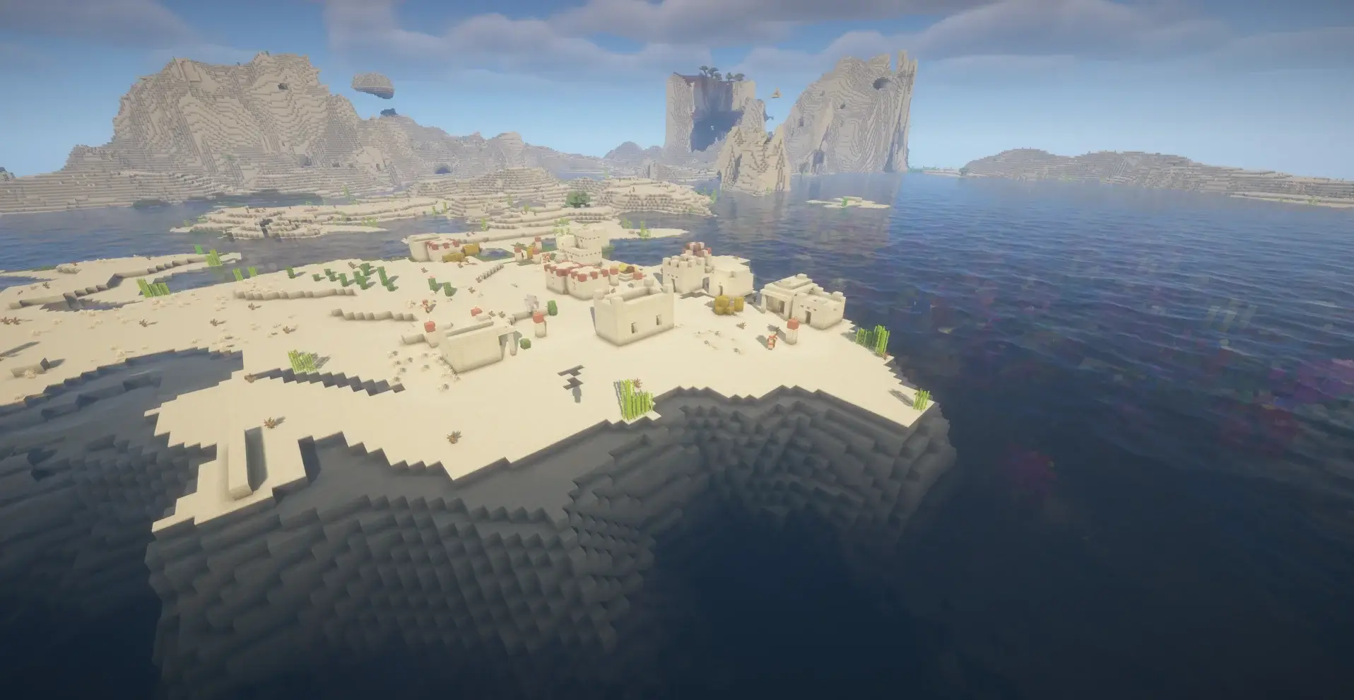 Desert Cliff Island Village