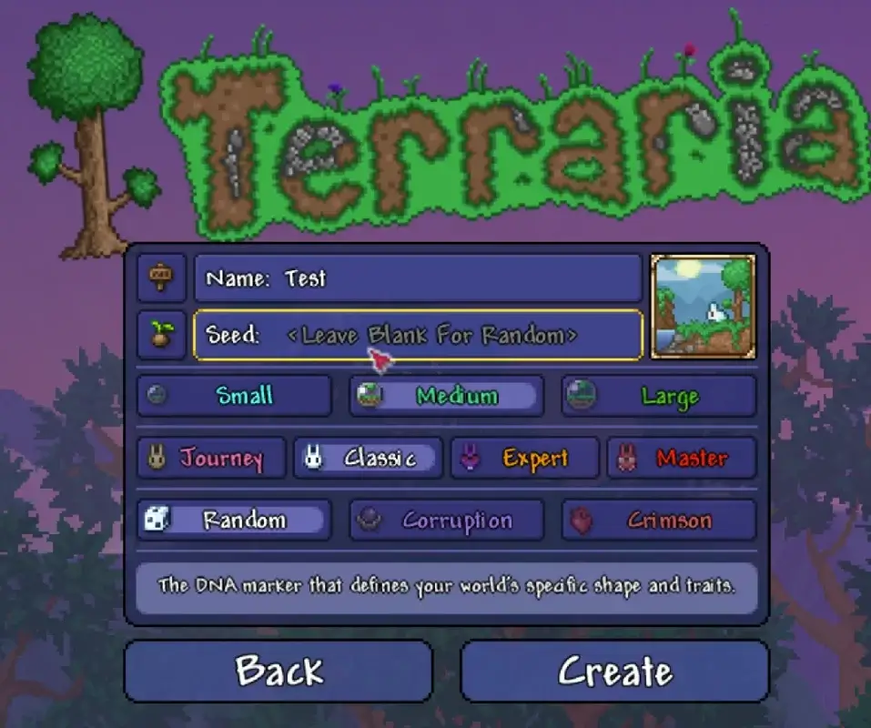 terraria world seed