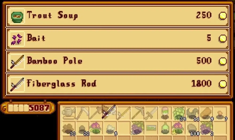 stardew valley Fiberglass Rod