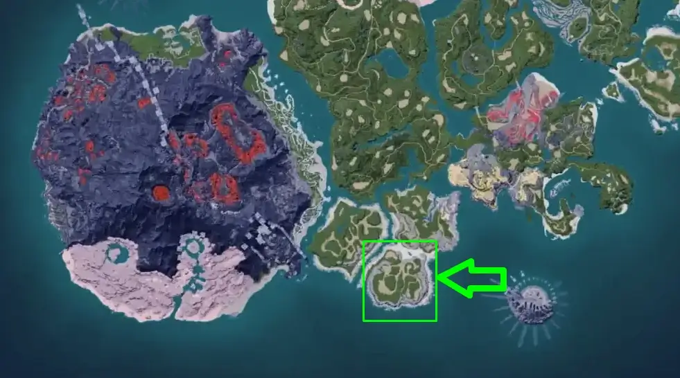 palworld Sea Breeze Archipelago Church map