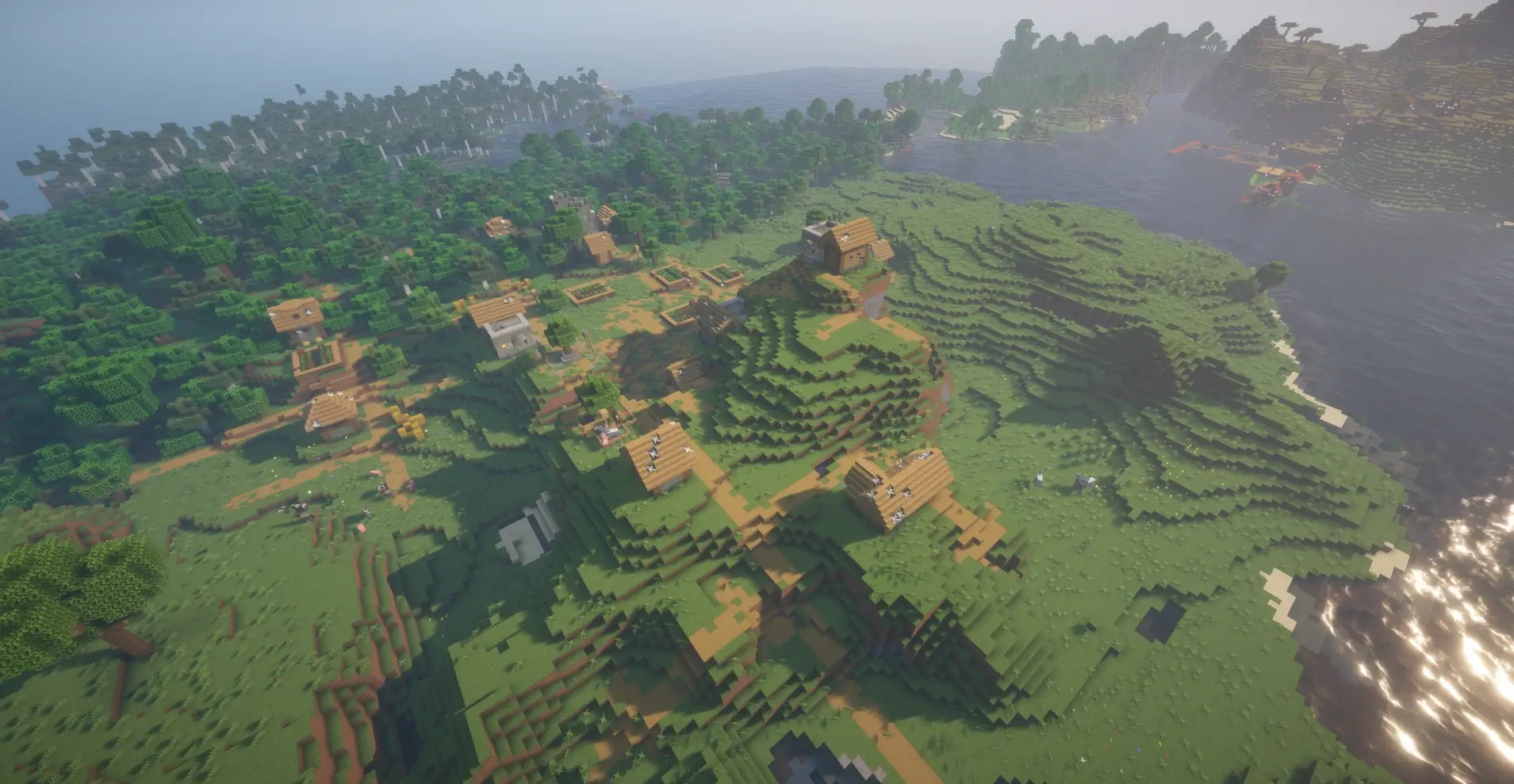 2 Abandoned Villages and 1 Plains Village Near Spawn
