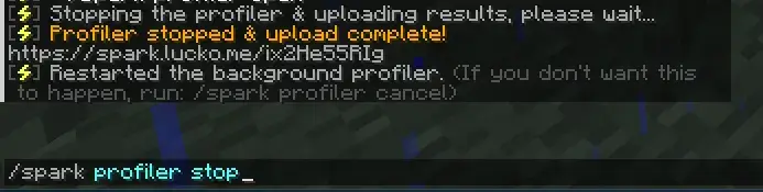 profiler stop