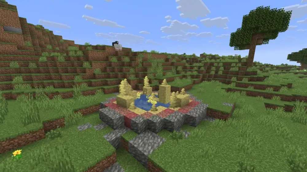 Minecraft crystal structure