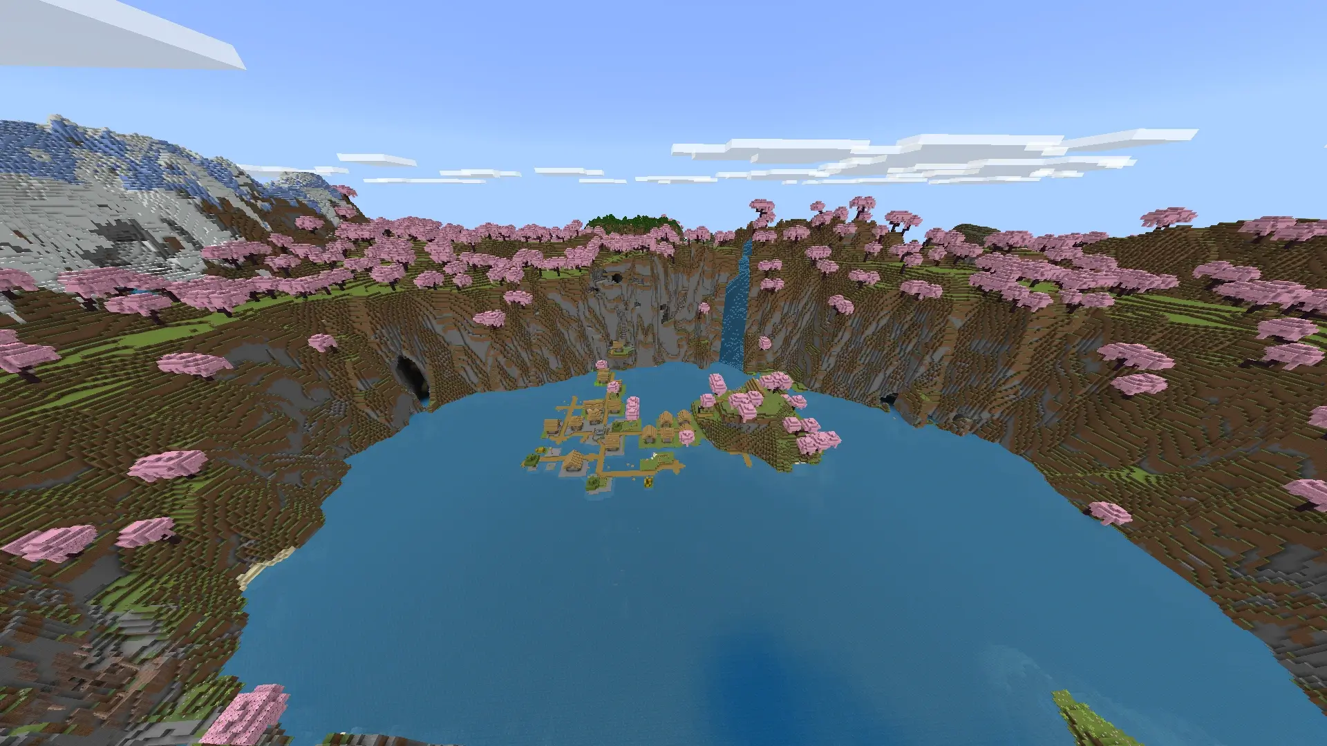 Cherry Blossom Lake Island Village(bedrock)