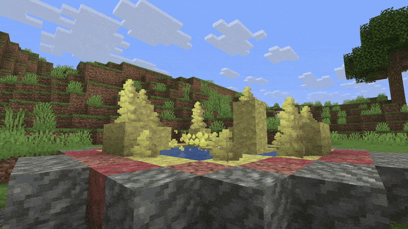 Minecraft crystal fountain