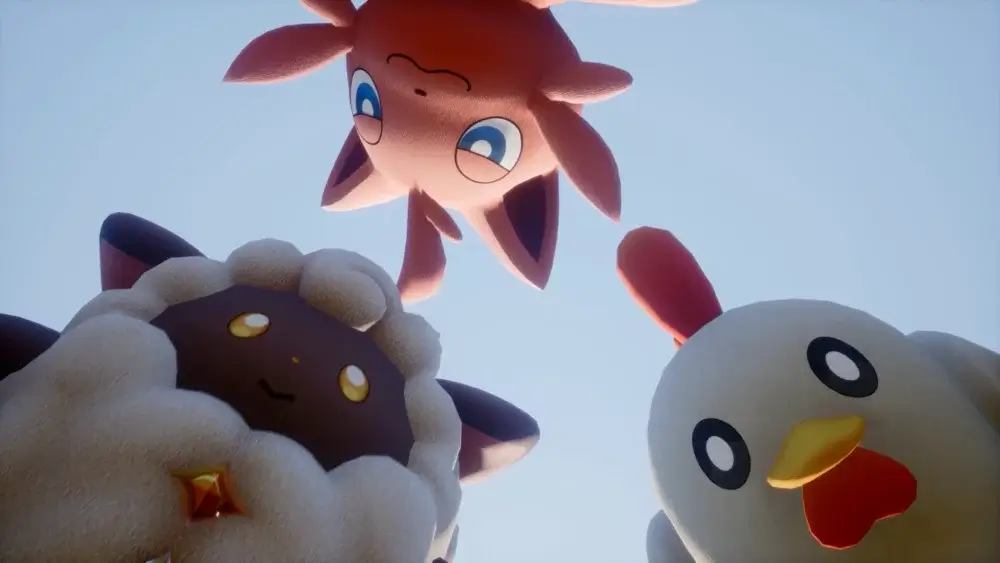 Palworld Pals looking down at the player