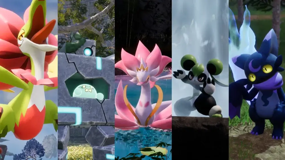 Palworld creatures lineup